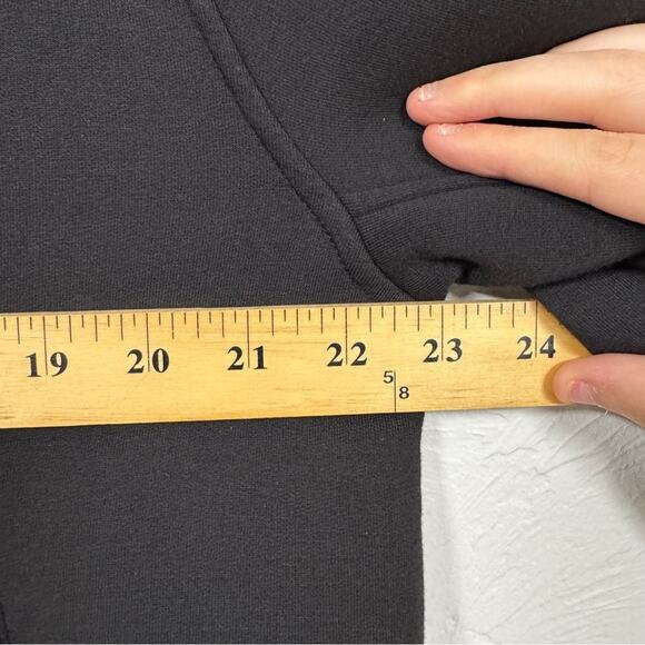 Athleta Black Westbound Sherpa Lined Jacket Womens L Classic Warm Coat Fall - Picture 7 of 8